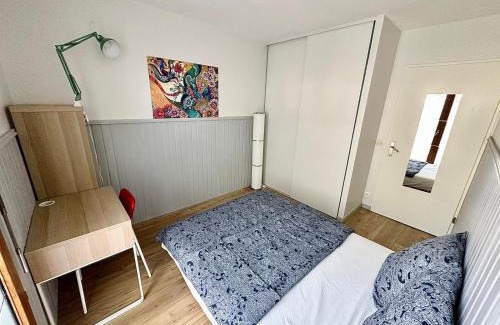 Les Aunettes Apartamento | Appartement calme avec jardin proche de Paris