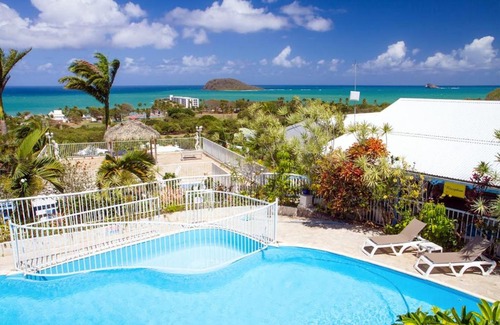 Bas Vent Apartamento | Appartement de 2 chambres a Deshaies a 300 m de la plage avec vue sur la mer piscine partagee et terrasse amenagee
