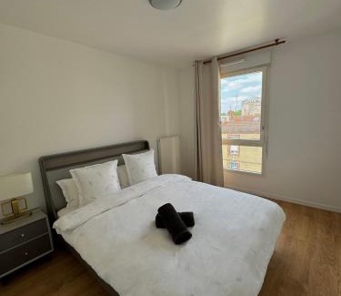Aubervilliers Apartamento | Appartement moderne avec Balcon proche de Paris
