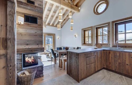 Le Fornet Apartamento | Appartement neuf avec cheminée, proche pistes, Val d'Isère - FR-1-567-102