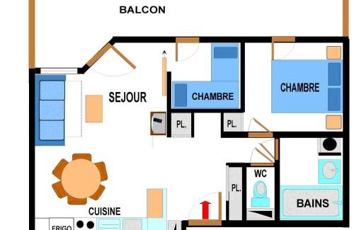 Val Cenis Apartamento | Appartement spacieux au pied des pistes pour 6 personnes, Lanslevillard-Val Cenis - FR-1-508-11