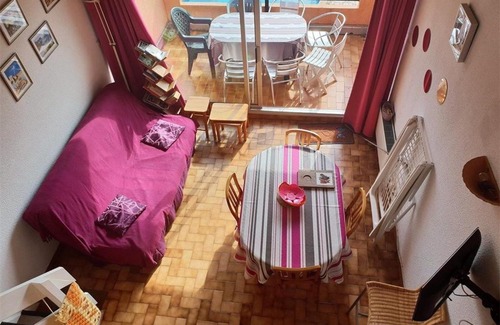 Argeles Plage Apartamento | Appartement T3 Mezzanine - 6 Couchages - Piscine - Parking Privé - Proche Plage - FR-1-388-68