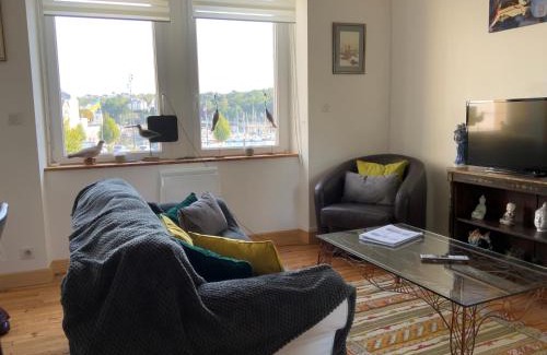 Audierne Apartamento | Appartement T3 vue mer, terrasse- centre ville