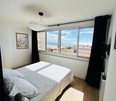 Valras-Plage Apartamento | Appartement T4 avec vue mer pour 7 personnes