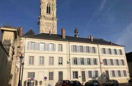 Nevers Apartamento | Appartement Vivier - les suites du palais, parking privé, vue cathédrale,2 chambres, by PRIMO C0NCIERGERIE