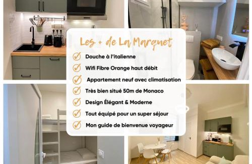 Cap d'Ail Apartamento | Appartements neuf - Frontière de Monaco - clim - WIFI