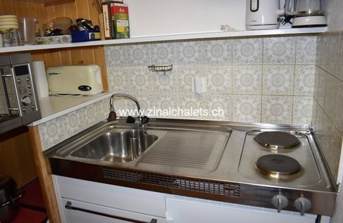 Zinal Apartamento | Appartment in a building in Zinal - 1 sofa bed (2 places - 160x200) in the living room - kitchen - 1