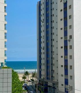 Boqueirao Apartamento | Apto ótima localização a 100m da Praia, Piscina, Ar Condicionado, Garagem e Portaria 24h