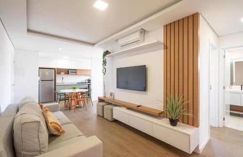 Nossa Senhora da Paz Apartamento | Apto a 150m DA PRAIA e 15min BETO CARREIRO com WI-FI, PISCINA, PORTARIA 24h, PLAYGROUND INFANTIL, QUADRA DE ESPORTES sacada com CHURRASQUEIRA e vaga de GARAGEM