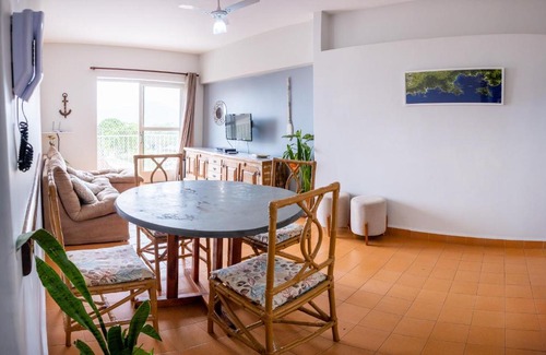 Centro Apartamento | Apto Caiçara vista mar e perto de tudo
