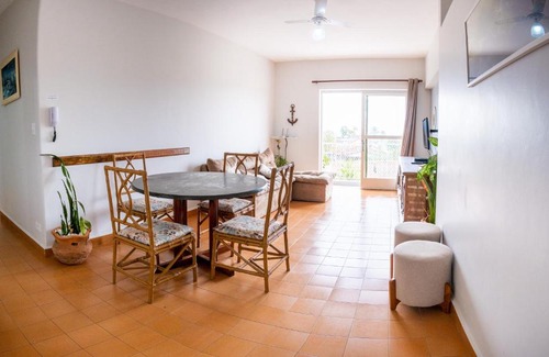 Centro Apartamento | Apto Caiçara vista mar e perto de tudo