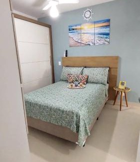 Umuarama Apartamento | Apto Centro Ubatuba com Varanda Gourmet, Suíte e Piscina