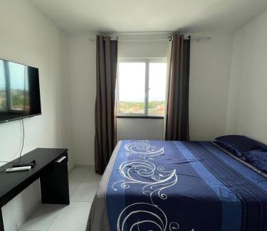 Beberibe Apartamento | Apto com Ar com vista para praia de Morro Branco - Fortaleza