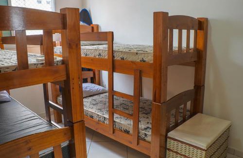 Vila Assuncao Apartamento | Apto com wi-fi, ar cond e garagem a 100m da praia