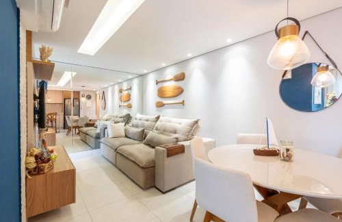 Barra Velha Apartamento | Apto completo com vista mar pé na areia em Barra Velha em condomínio Resort com Spa, Piscina, quadra de futebol, Sala de jogos, brinquedoteca, Complexo com diversos comércios