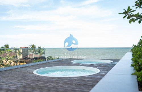 Itacolomi Apartamento | Apto Pé na Areia Vista Mar Incrível Condo Resort Completo com Piscina Infinita, Beach Tennis, Academia, Sala de Jogos, Brinquedoteca, Playground e Portaria 24H 3 Quartos com Ar-Condicionado, Churrasqueira Privativa Reserve Agora e Viva essa Experiência