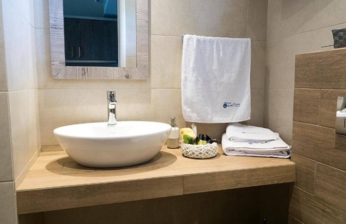 Pefkochori Apartamento | Aquamare Studios Pool and Seaview Escape