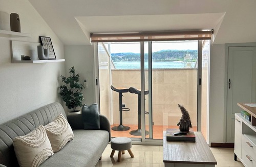 O Grove Apartamento | Apartamento Aquamarina con vistas al mar y a la Isla de la Toja