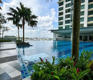 Taman Daya Apartamento | ARC swimming pool Musliim homestay JB