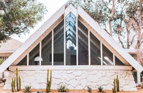 Palm Springs Casa | Architecturally stunning A-Frame desert home. Feat. Pool/Hot Tub/Artist Studio.