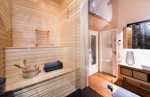 Buhlau Apartamento | Architektenwohnung mit Sauna und Whirlwanne, Badeteich - Nähe Sächsische Schweiz, Dresden
