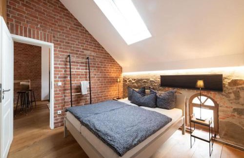 Buhlau Apartamento | Architektenwohnung mit Sauna und Whirlwanne, Badeteich - Nähe Sächsische Schweiz, Dresden