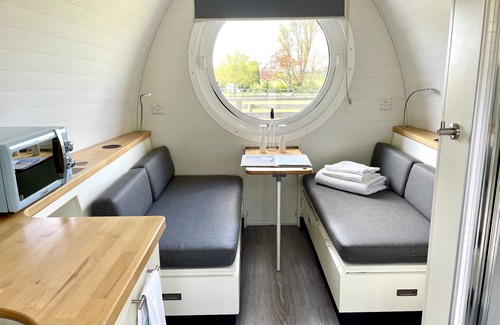 Brightlingsea Cabina | Armadilla 2 at Lee Wick Farm - cozy glamping for 2 adults with optional hot tub