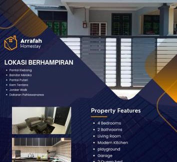 Klebang Kechil Casa | Arrafah Homestay Klebang
