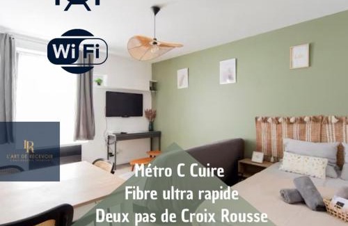Margnolles - Rhone Apartamento | Art de recevoir - L'Écrin de Margnolles - Croix Rousse - Métro C-Cuire