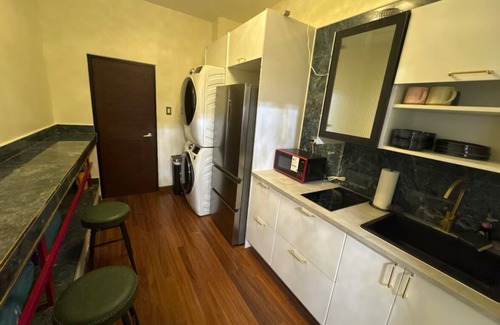 San Juan Apartamento | Art Floral Studio with Kitchen, KING Bed, Washer/Dryer, WIFI in Old San Juan