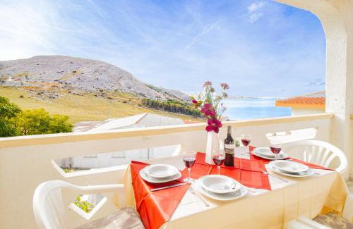 Metajna Apartamento | Asta view over sea reed landscape and bay