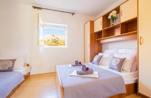 Metajna Apartamento | Asta view over sea reed landscape and bay