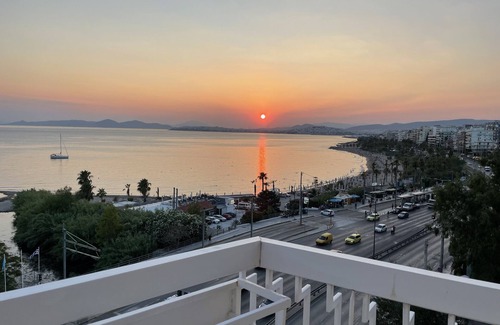 Palaio Faliro Apartamento | Athens Edem Beach Penthouse, panoramic sea view