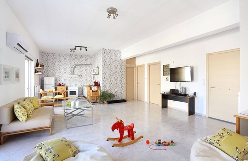 Athens Apartamento | Apartamento privado para familias y niños a estrenar de 100 m2 en Atenas, cerca del metro
