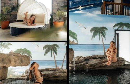 Bryant Casa | Attitude Adjustment Cabin with hot tub fire pit & indoor pool