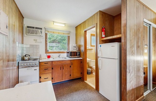 Alton Bay Casa | Attractive & convenient studio steps to water w/WiFi, water views, & kitchenette