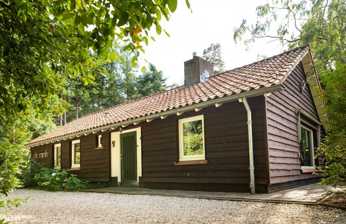 Vierhouten Casa | Authentic and comfortable forest lodge, with bath and fireplace. Pet friendly!