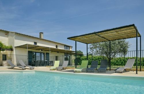 Bagnols-sur-Ceze Casa | Mas La Romance, calidad, piscina privada vallada, Valle de Cèze, Provenza