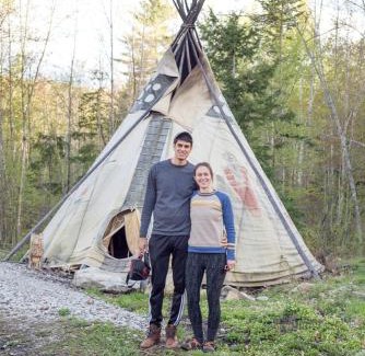 Chatham Otro | Authentic Tipi Set in the Stunning Woodland of the White Mountain National Forest, New Hampshire