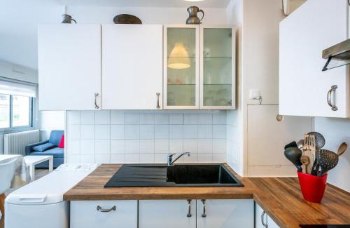 Rouen City Centre Apartamento | Aux Jardins de l'Hôtel de ville - Appartement Hypercentre avec Parking Privé