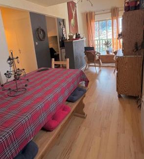 Ax-les-Thermes Apartamento | Ax 3 Domaines Plateau de Bonascre Charmant duplex face aux pistes avec terrasse