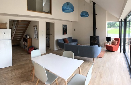 Wedmore Casa | Conversión de granero cerca de Wedmore (Nuevo listado para 2018) con piscina cubierta climatizada