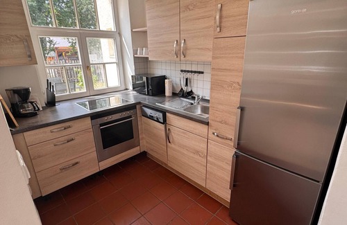 Geisenfeld Apartamento | Bavaria Home: Studio with terrace - Parking - Kitchen