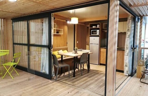 Porto-Vecchio Chalet De Esquí | Bavella-Chalet-Confortable-Baño con bañera-Terraza