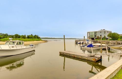 East Quogue Casa | Bayfront East Quogue Retreat with Private Boat Dock