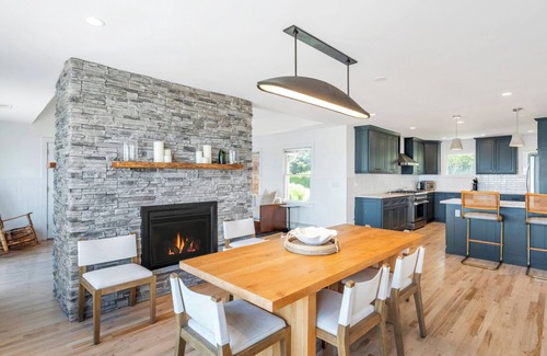 Hampton Bays Casa | Bayfront Luxury Retreat with Heated Pool, Private Beach, and Sweeping Water...