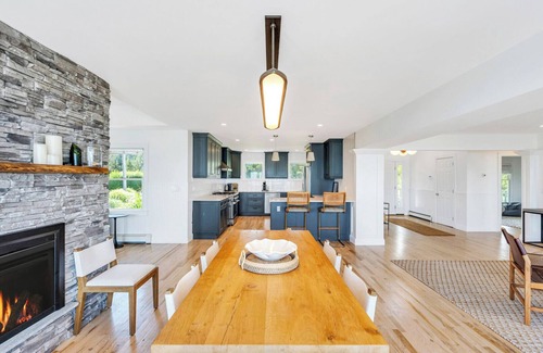 Hampton Bays Casa | Bayfront Luxury Retreat with Heated Pool, Private Beach, and Sweeping Water...