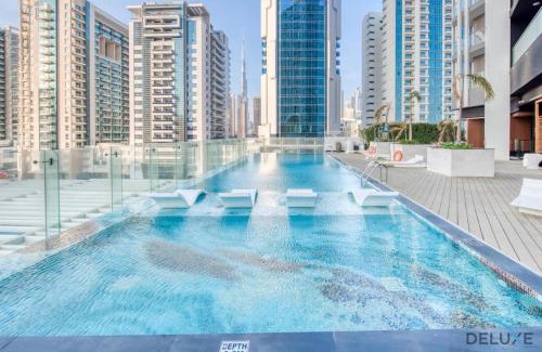 Business Bay Complejo | Bayz Business Bay Lux Studio with Resort Amenities