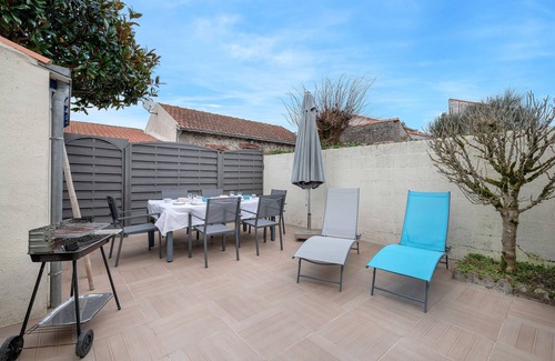 La Bernerie-en-Retz Casa | Playa a 200 m, casa de una sola planta, 4 personas.