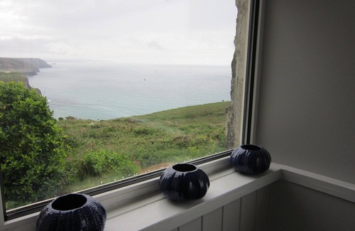 Porthtowan Cabaña | Beach Cottage con increíbles vistas a la playa y al mar